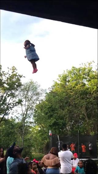 Odd double-bounce setup in a park.