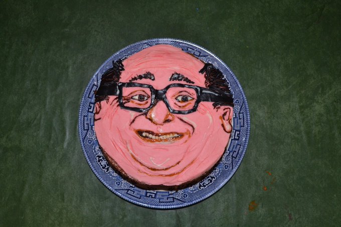 Painted face plate with a frozen grin.