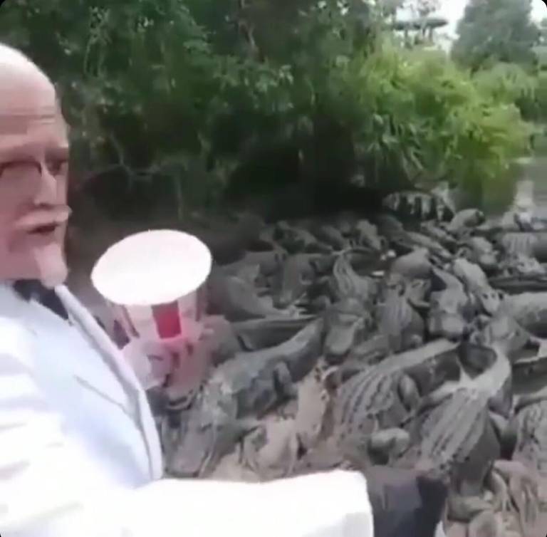 KFC object in an outdoor dirt patch.
