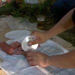 Cursed image of a Windows XP disc slicing sausage.